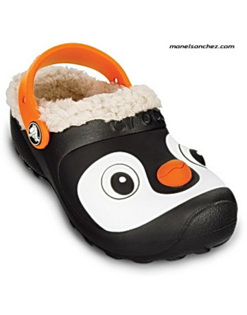 Crocs Pinguin Lined Clog (negro)
