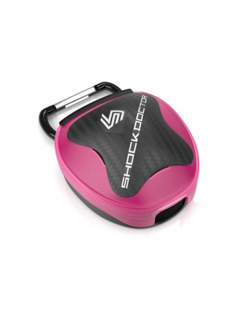 Estuche Protector Bucal Mouguarth Holder Case Pink (rosa/negro)