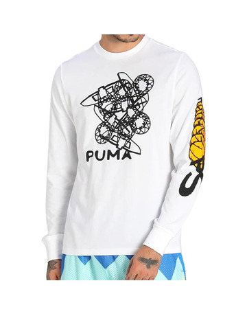 Puma 4TH Quarter LS Tee "Weiß"