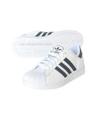 Adidas Superstar II K (36-39)(blanco/navy)