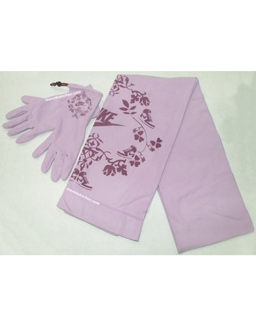 NIke Metro Jugend Fleece Schal Handschuhe (violeta/pura)