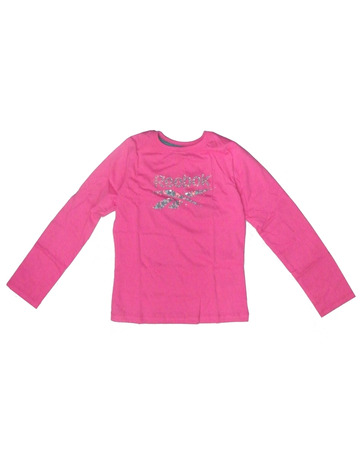 Reebok Camiseta Niña M/L Logo Sport Tee (rosa)