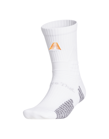 Adidas Anthony Edwards AE Crew Socks "White Lucid Orange"
