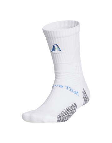 Adidas Anthony Edwards AE Crew Socks "White Lucid Ray Blue"