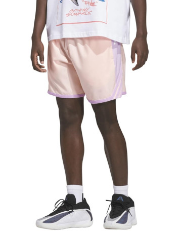Adidas Anthony Edwards Crazy Lite Shorts "Haze Coral-Bliss Lilac"