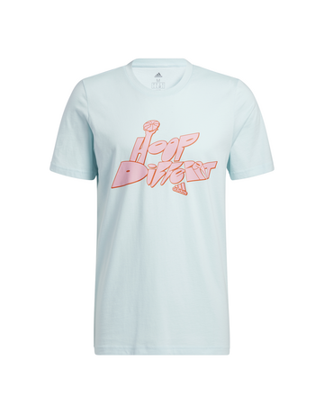 Adidas Basketaball Hoop geboren verschiedene Grafik Tee "Halo Mint"