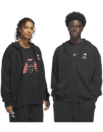 Adidas Basketball Anthony Edwards Foundation Full-Zip Hoodie "Black"