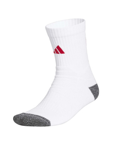 Adidas Basketball Crazy Lite Performance Sock "White-Team College Red"