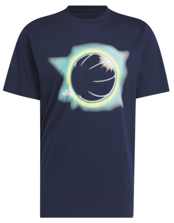 Adidas Basketball Novelty Eclipsed Graphic Tee "Night Indigo"