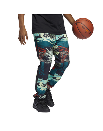 Adidas Basketblall 3 Stripe Moment Pant