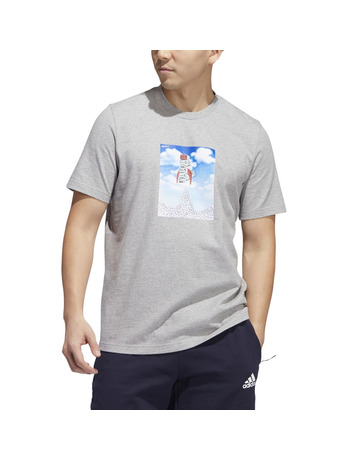 Adidas BOOST Rocket Graphic Tee "Grey"