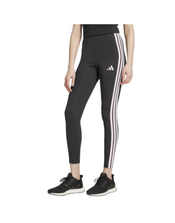 ADIDAS ESSENTIALS 3-STRIPES COTTON LEGGINGS "black-clear pink"