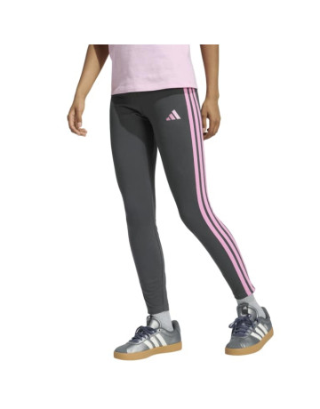 Adidas Essentials 3-Stripes Cotton Leggings "Grey"