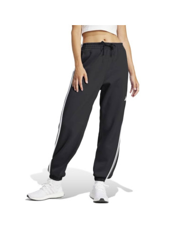 Adidas ESSENTIALS 3-STRIPES FRENCH TERRY CUFFED PANTS "Black"