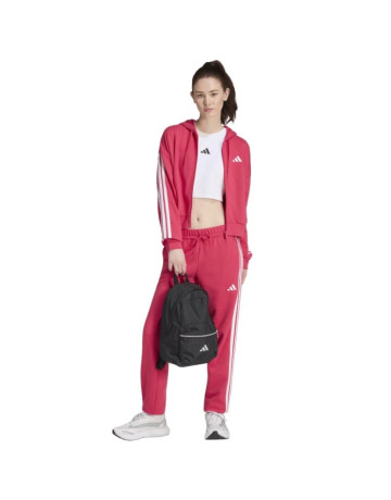Adidas Essentials 3-Stripes French Terry Full-Zip Hoodie "Pink"