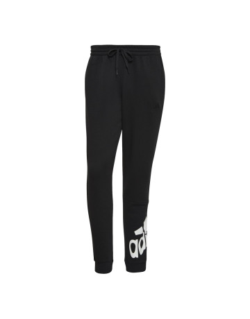 Adidas Essentials Fleece Tapered Cuff Pant Logo "Schwarz"