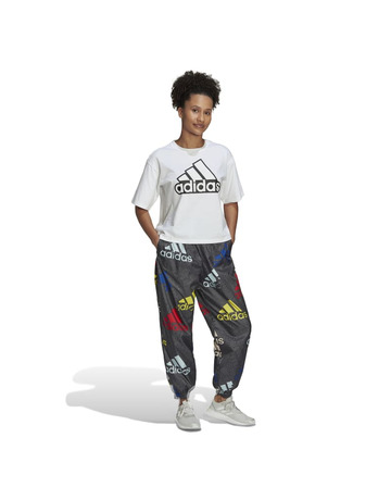 Adidas Essentials Multi-Colored Logo Loose Fit gewebte Hosen