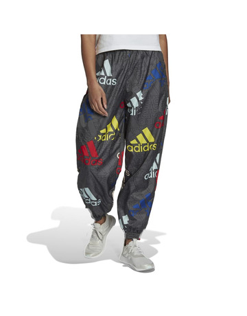 Adidas Essentials Multi-Colored Logo Loose Fit gewebte Hosen