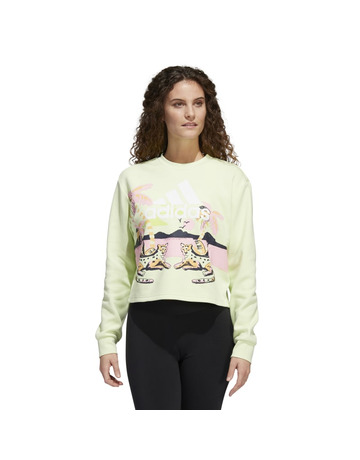 In den Einkaufswagen Adidas Graphic Crop Crewneck Sweatshirt x FARM Rio de Janeiro Adidas Graphic Crop Crewneck Sweatshirt x FARM Rio de Janeiro