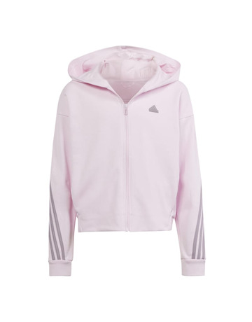 Adidas Girls Future Icons 3-Streifen Full-Zip Hoodie "Clear Pink"