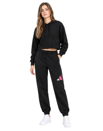 ADIDAS GIRLS BIG LOGO FRENCH TERRY Joggers "Black"