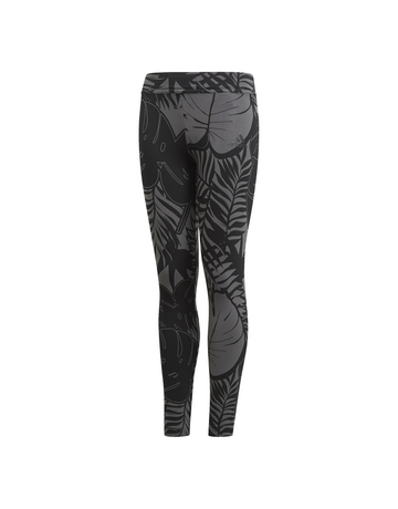 Adidas Girls Future Icons AOP Tight "Grey Five-Black"
