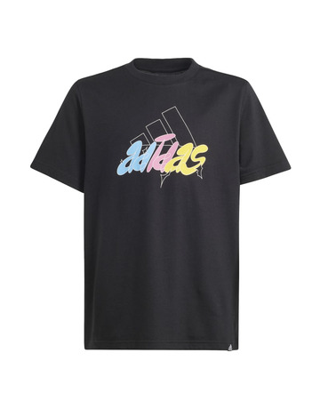 Adidas Junior Illustrated Graphic T-Shirt "Black"