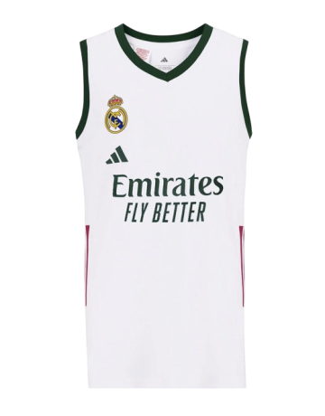 Adidas Junior Real Madrid Basketball 26/27 Home Jersey  "White"