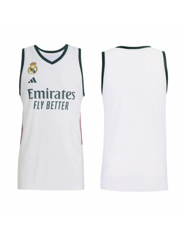 Adidas Junior Real Madrid Basketball 26/27 Home Jersey  "White"