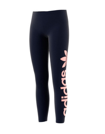 Adidas Originals Leggings Trefoil Linear Logo J (Legend Ink/Haze Coral)