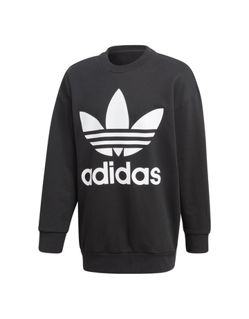 Adidas Originals Trefoil übergroße Crew Schwarz