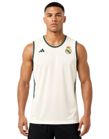 Adidas Real Madrid BB 26/27 Reversible Tank "Aurora Ivy-Ivory"