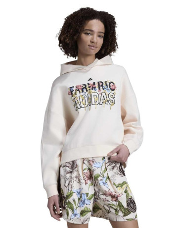 Adidas x Farm Rio Hoodie "Ecru Tint-Shadow Brown-Multicolor"