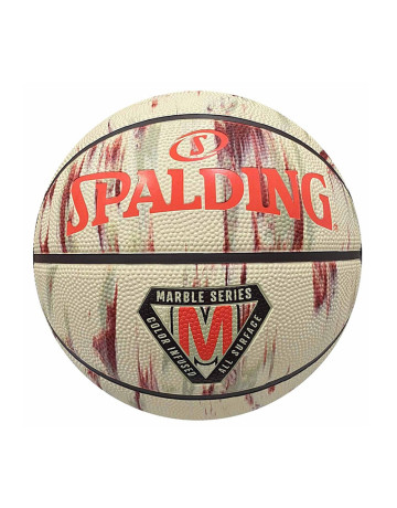 Balón Basket Spalding Marble Series Ruber "Pearl Coffee Scarlet"