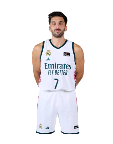 Camiseta ACB Real Madrid Basket 1ª Equipación JR. 2026-27 # 7 CAMPAZZO #