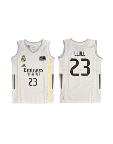 In den Einkaufswagen Camiseta Real Madrid Basket 1ª Equipación JR. 2025-26 # 23 LLULL # Camiseta Real Madrid Basket 1ª Equipación JR. 2025-26 # 23 LLULL #