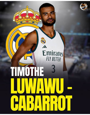 Camiseta Real Madrid Basket 1ª Equipación JR. 2026-27 # 3 LUWAWU-CABARROT#