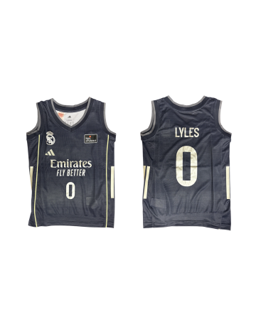 Camiseta Real Madrid Basket 2ª Equipación JR. 2025-26 # 0 LYLES #