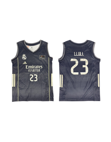 In den Einkaufswagen Camiseta Real Madrid Basket 2ª Equipación JR. 2025-26 # 23 LLULL # Camiseta Real Madrid Basket 2ª Equipación JR. 2025-26 # 23 LLULL #