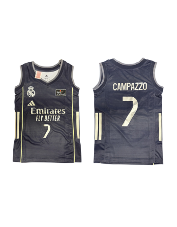 Camiseta Real Madrid Basket 2ª Equipación JR. 2025-26 # 7 CAMPAZZO #