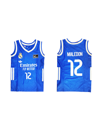 Camiseta Real Madrid Basket 3ª Equipación JR. 2025-26 # 12 MALEDON #