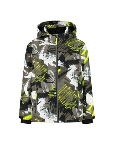 Campagnolo Boy\'s Freeride Skijacke "Olive-Yellow Flujo"