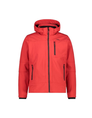 Campagnolo Softshell Jacke mit abnehmbarer Kapuze "Ferrari-Black"