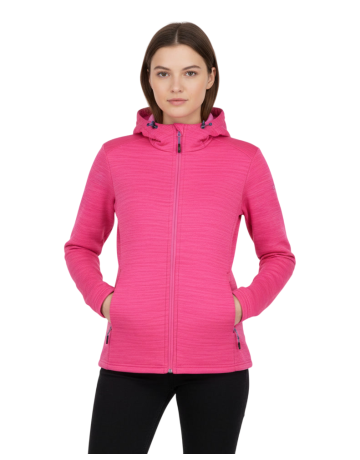 Campagnolo Stretch Performance Sweatshirt with Hood "Fuchsia"