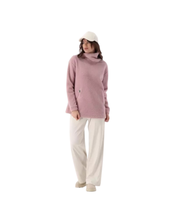Campagnolo Women's faux fur teddy sweatshirt "Romantic Rose"