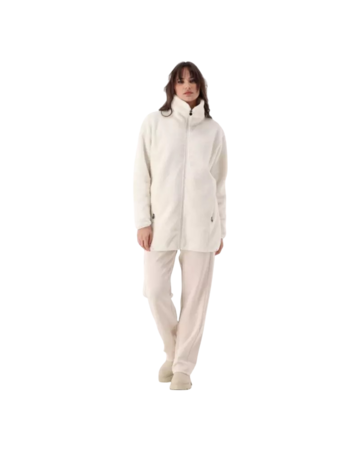 Campagnolo Women's faux fur teddy zip-up sweatshirt "Avorio"