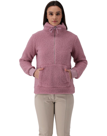 Campagnolo Women's Half Zip Sweatshirt in High Loft "Blush"
