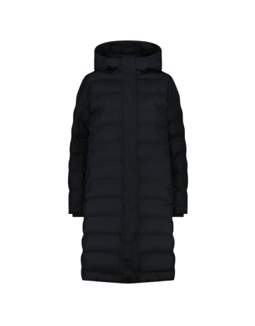 Campagnolo Women's long padded down jacket with hood "Black"