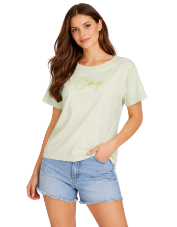 Campagnolo Women's organic cotton T-shirt "Pastel Green"