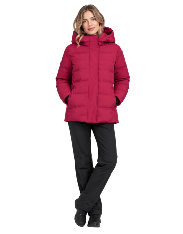 Campagnolo Women's padded down jacket with hood "Amaranto"
